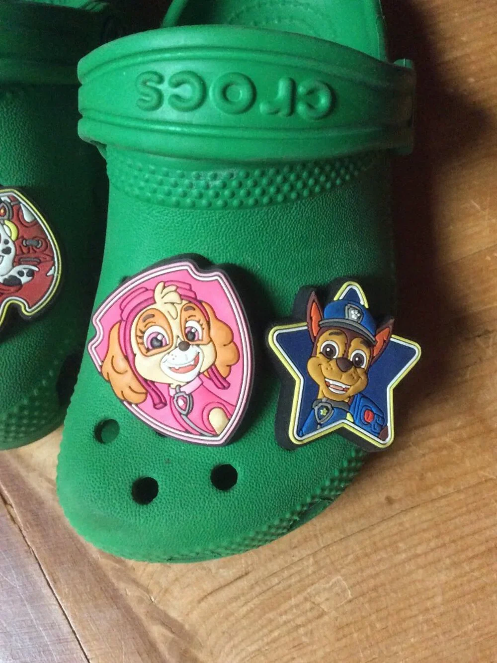 Crocs Iconic Green Paw Patrol Jibbitz Kids Unisex Classic Clog Sandals Size 8